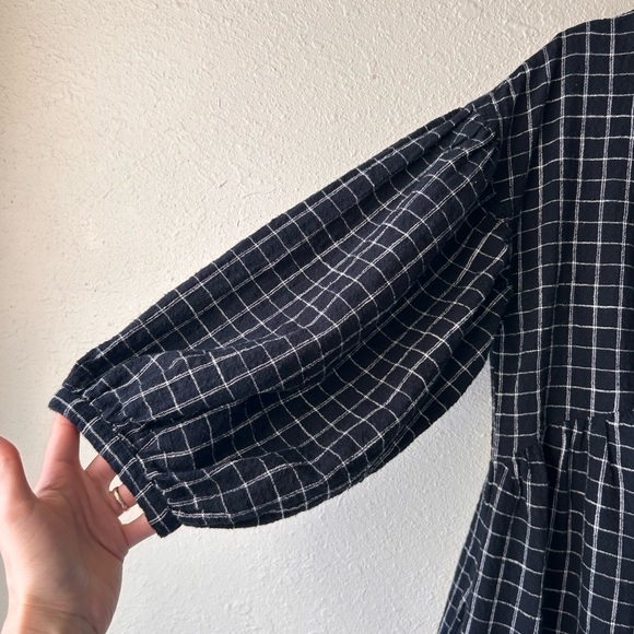 Able nico swing dress black grid - Picture 3 of 6